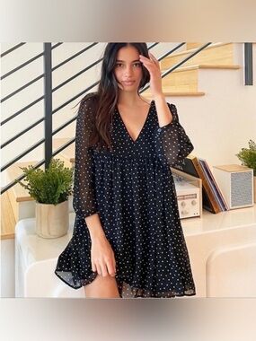 Aritzia Sunday Best Polkadot Dress